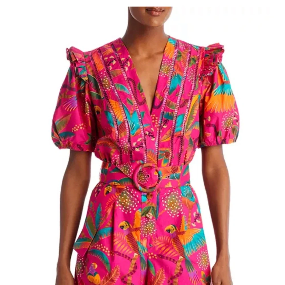 Farm Rio Macaw Romper - Picture 2 of 2